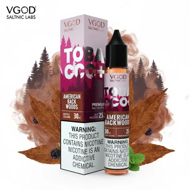 VGOD Tobacco Plus American Backwoods SaltNic